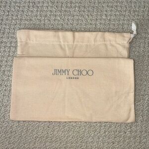 Large Jimmy Choo Cream Dust Bag